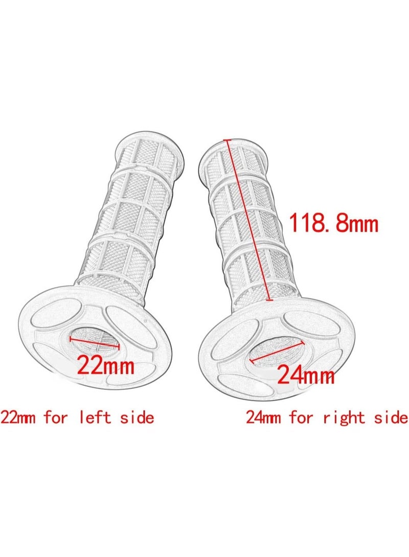 'مقابض دراجة نارية عملية 7/8'' لدراجة التراب موتو كروس جيل لمقود الدراجة - قطعتان' - Image 2
